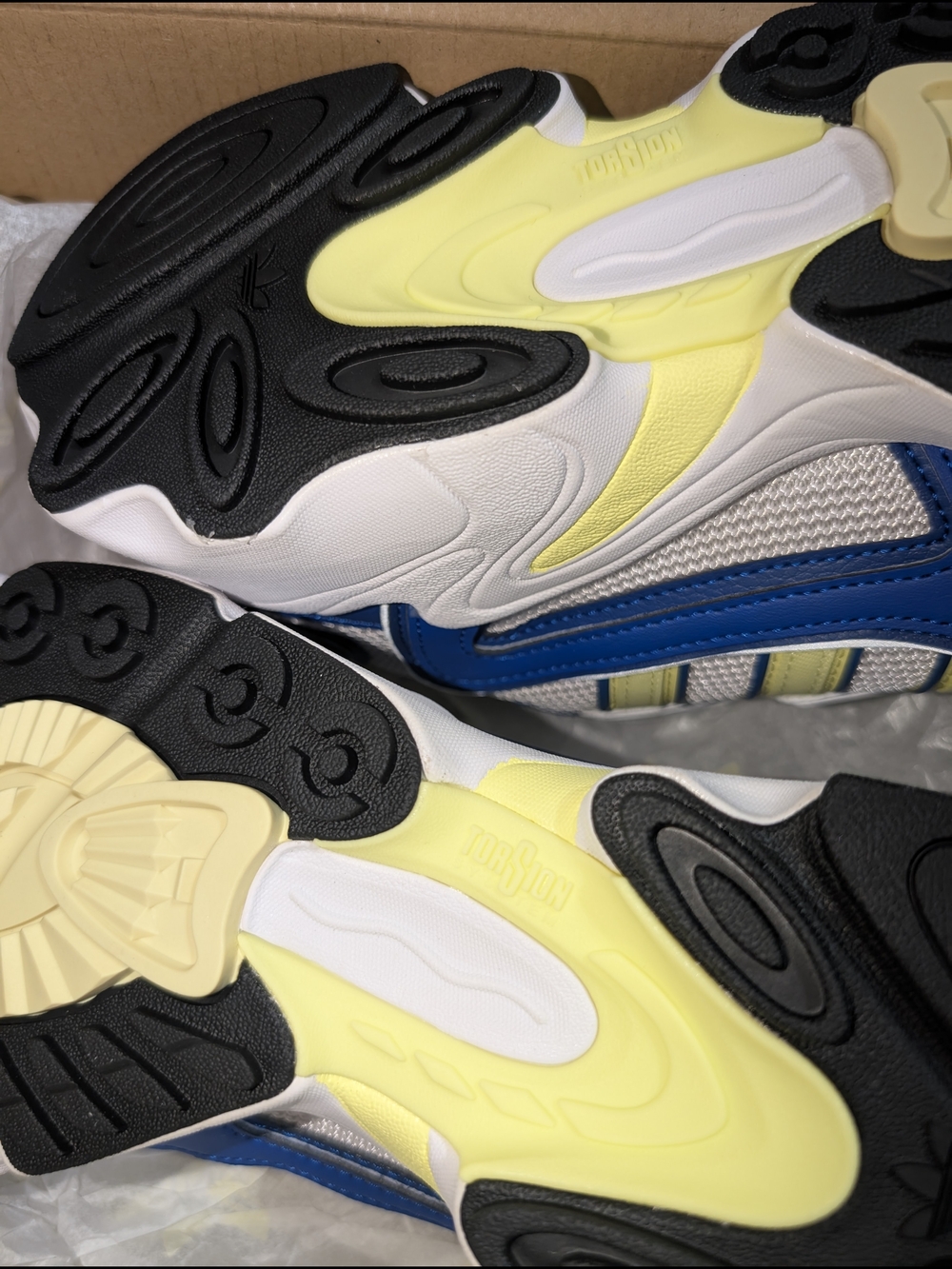 adidas Ozweego OG W White Blue Yellow Women's Athletic Sneakers - Picture 3 of 7